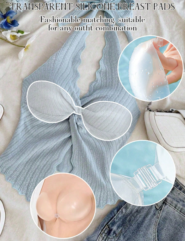 Waterproof Silicone Sticky Bra Women