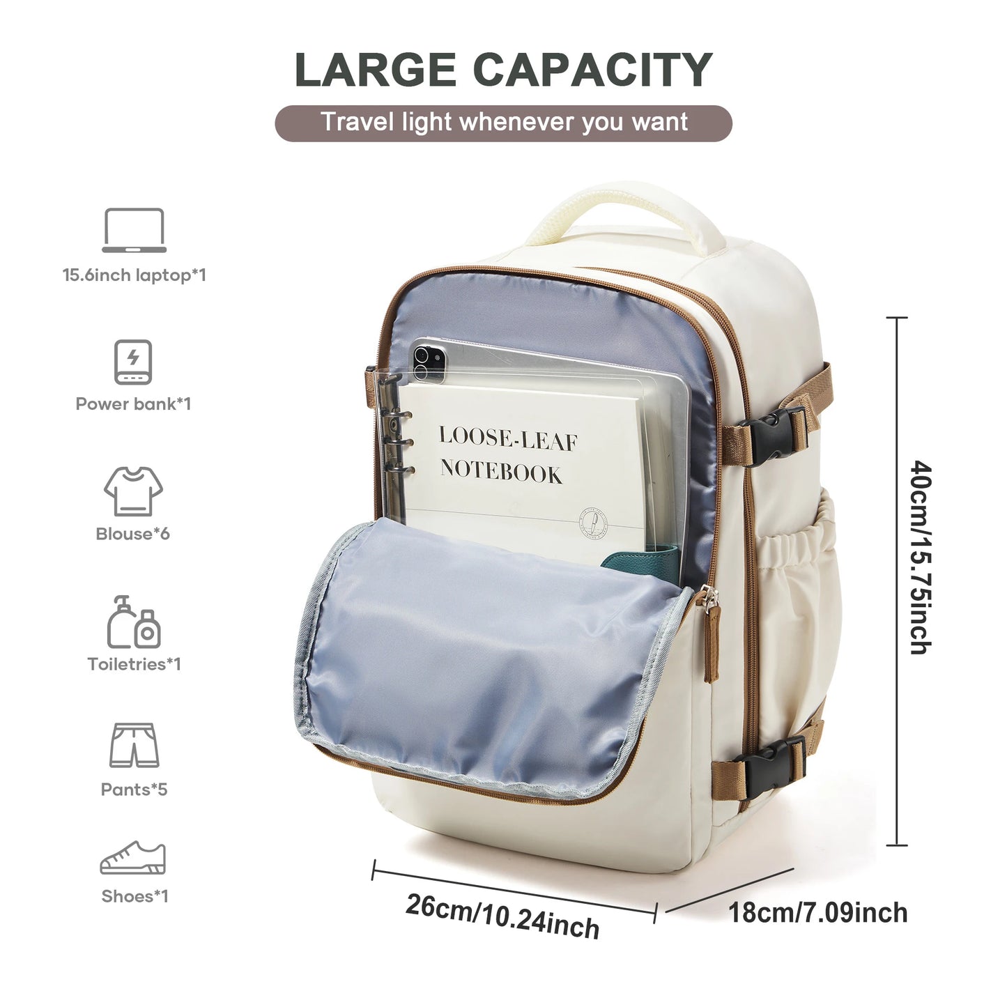 Cabin Travel Laptop Carry-On Backpack