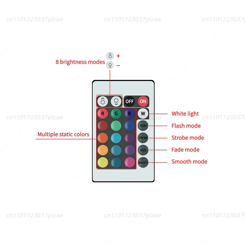 RGBW Infrared LED Bulb