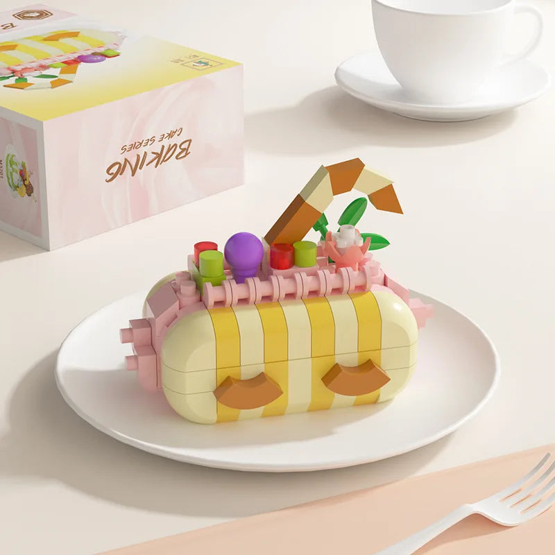 Mini Block Cake Building Toy