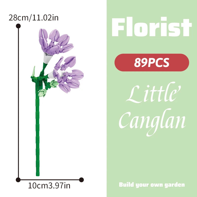 DIY Flower Building Block Bouquet