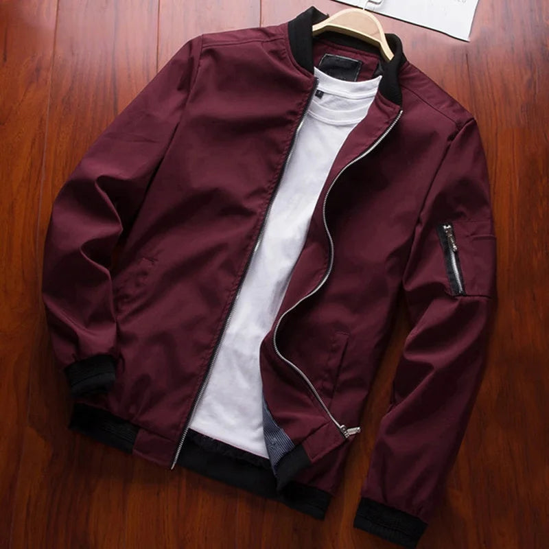 Men’s Slim Bomber Windbreaker Jacket