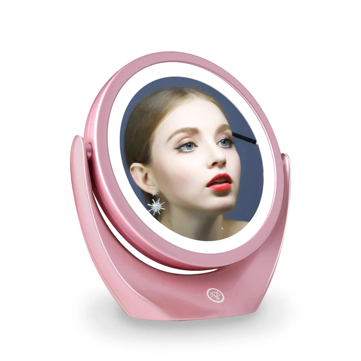 Rechargeable Double-Sided Makeup Mirror