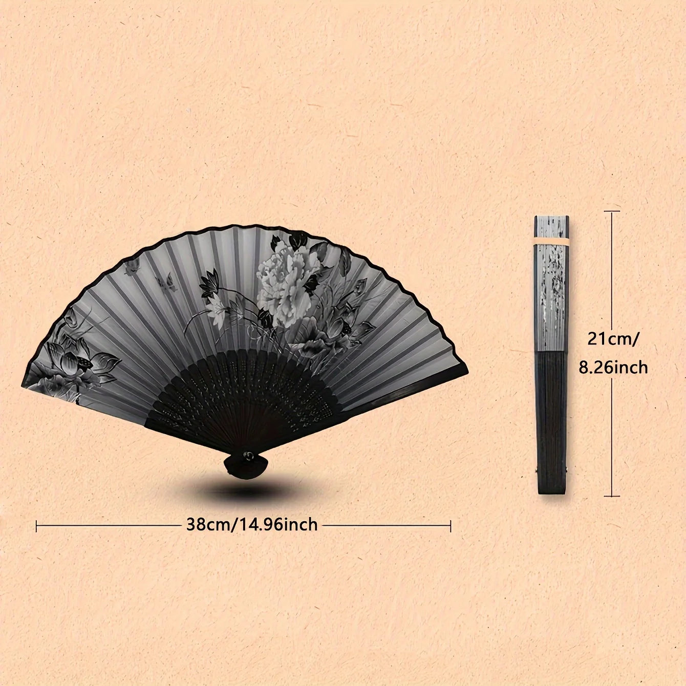 Multicolor Bamboo Hand Folding Fans