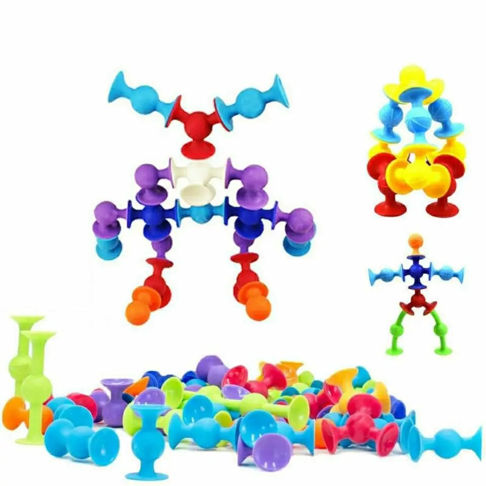 Silicone Sucker Building Block Toy