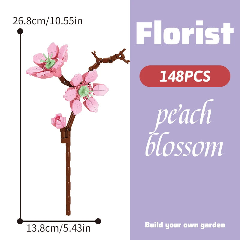 DIY Flower Building Block Bouquet