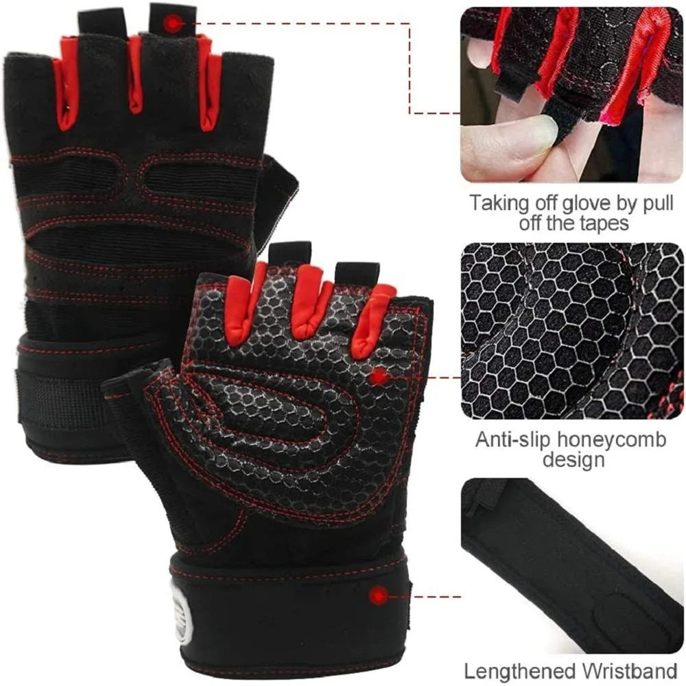 Workout Half Finger Gym Gloves