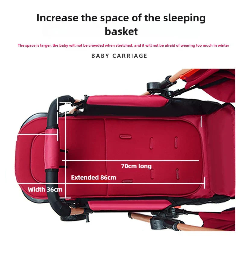 Lightweight Foldable Baby Stroller