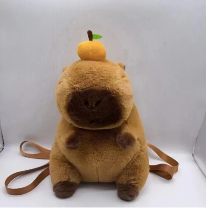 Kawaii Capybara Plush Shoulder Backpack