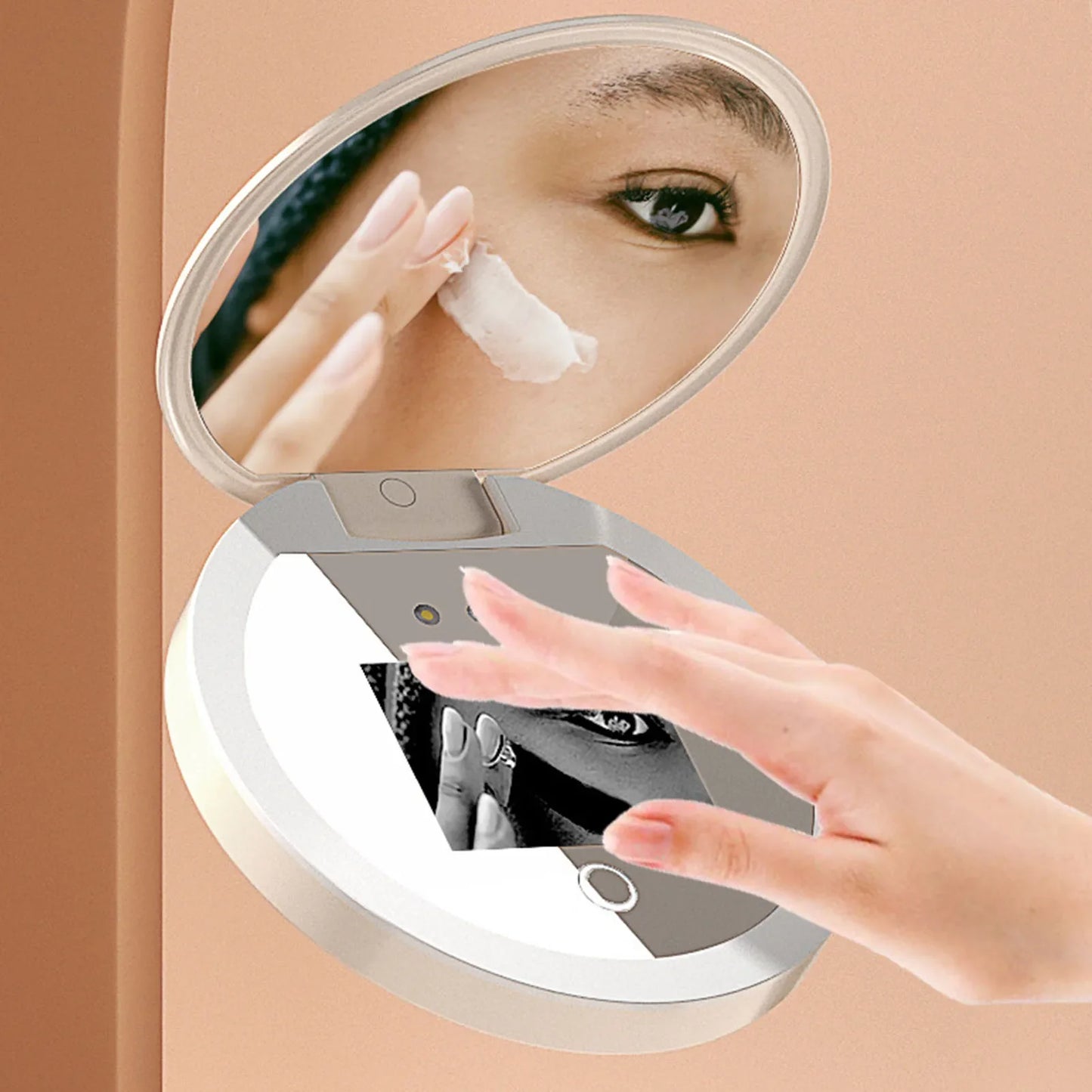 UV Sunscreen Testing Makeup Mirror