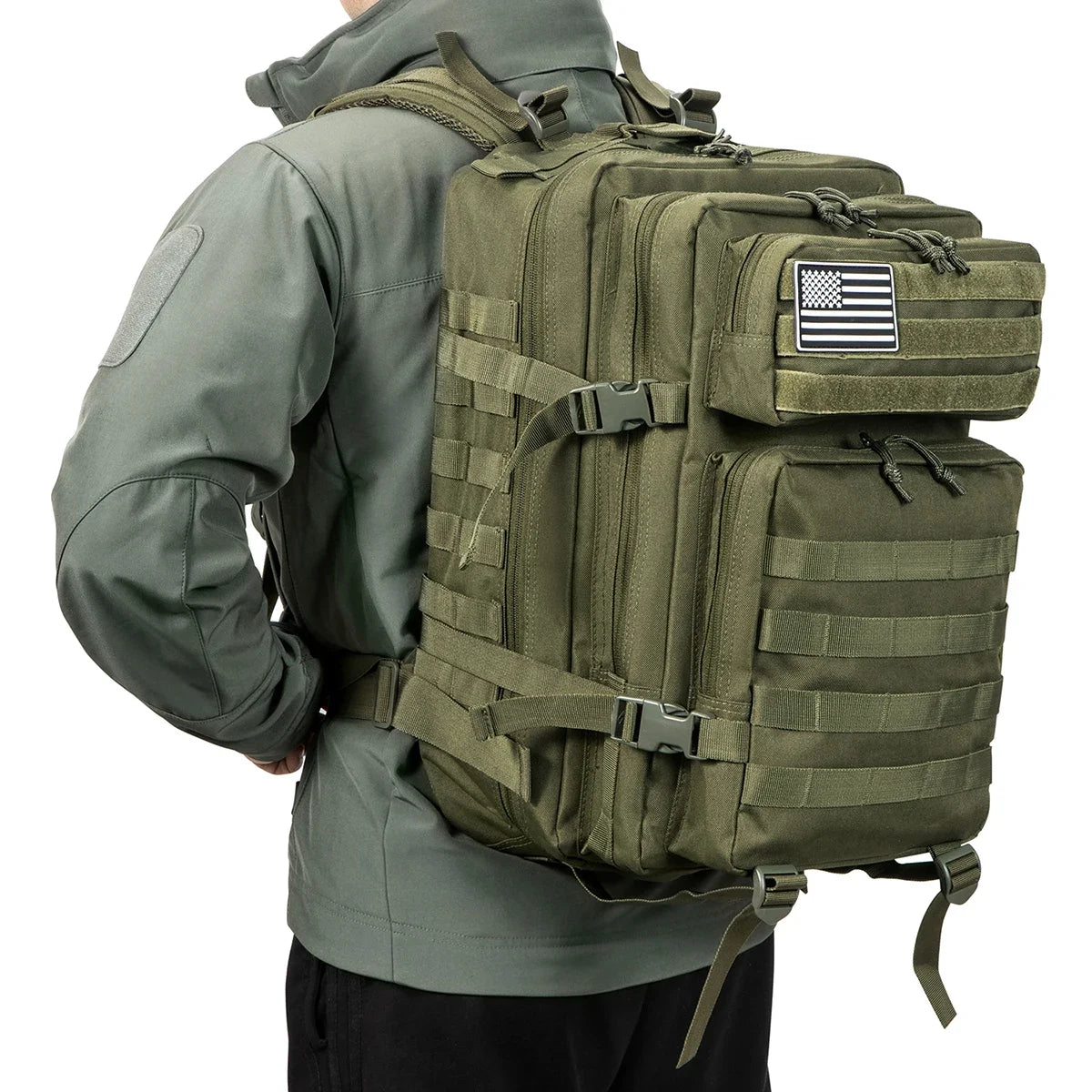 45L Tactical Outdoor Hiking Backpack