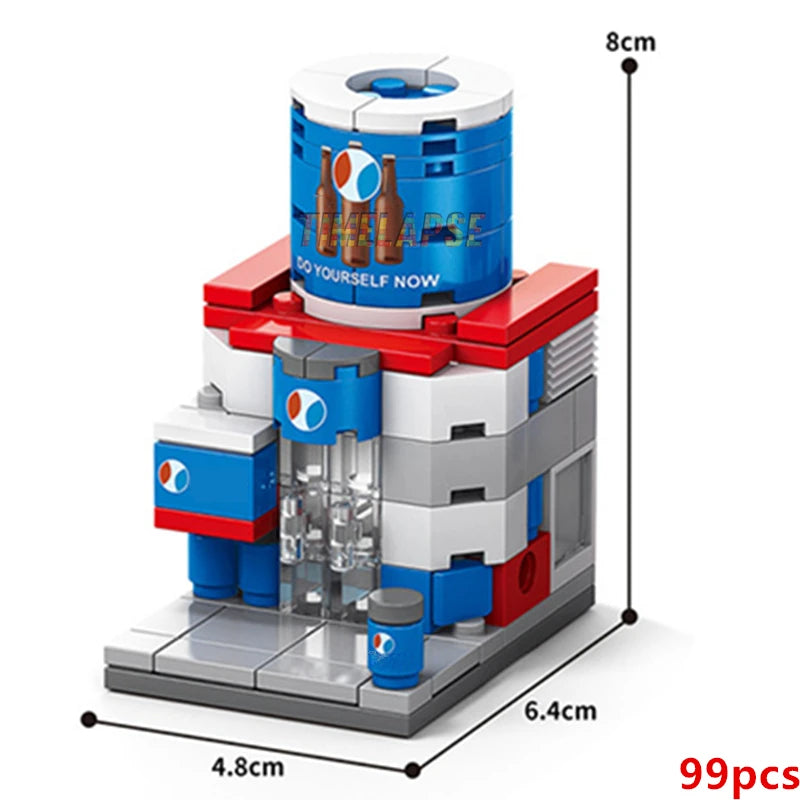 DIY Coffee Shop Building Blocks