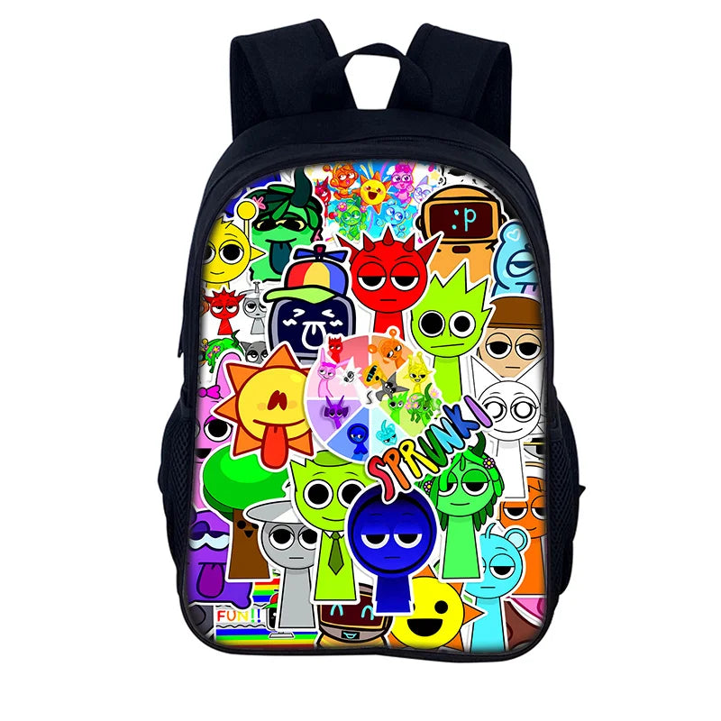 Sprunki Incredibox Student School Backpack