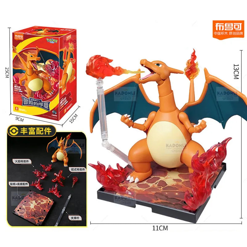 Pokemon Pikachu Charizard Greninja Blocks