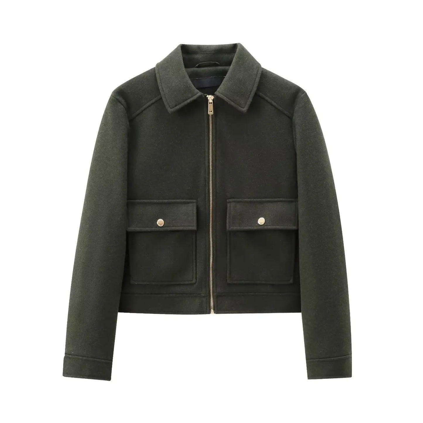 Elegant Women's Winter Zipper Jacket