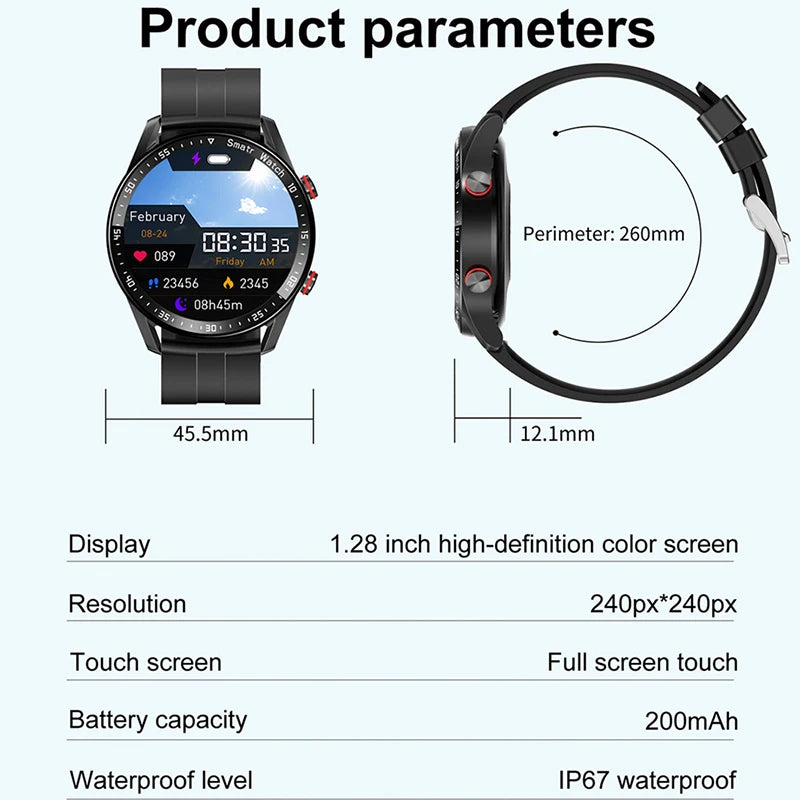 ECG PPG Bluetooth Smart Watch
