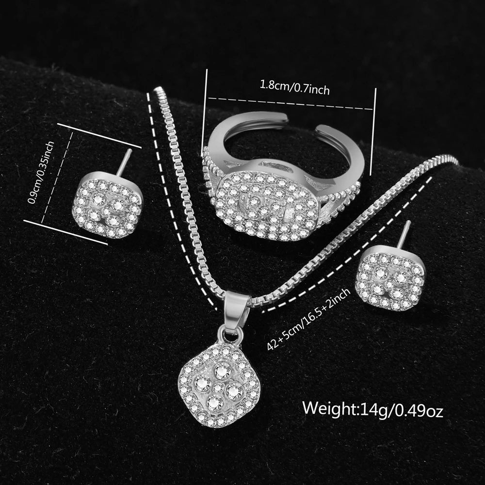 Silver Women's Luxury Watch Set