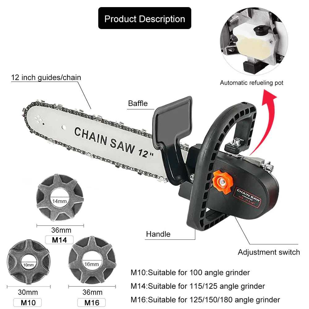 DECWLS 12-Inch Chainsaw Converter Kit