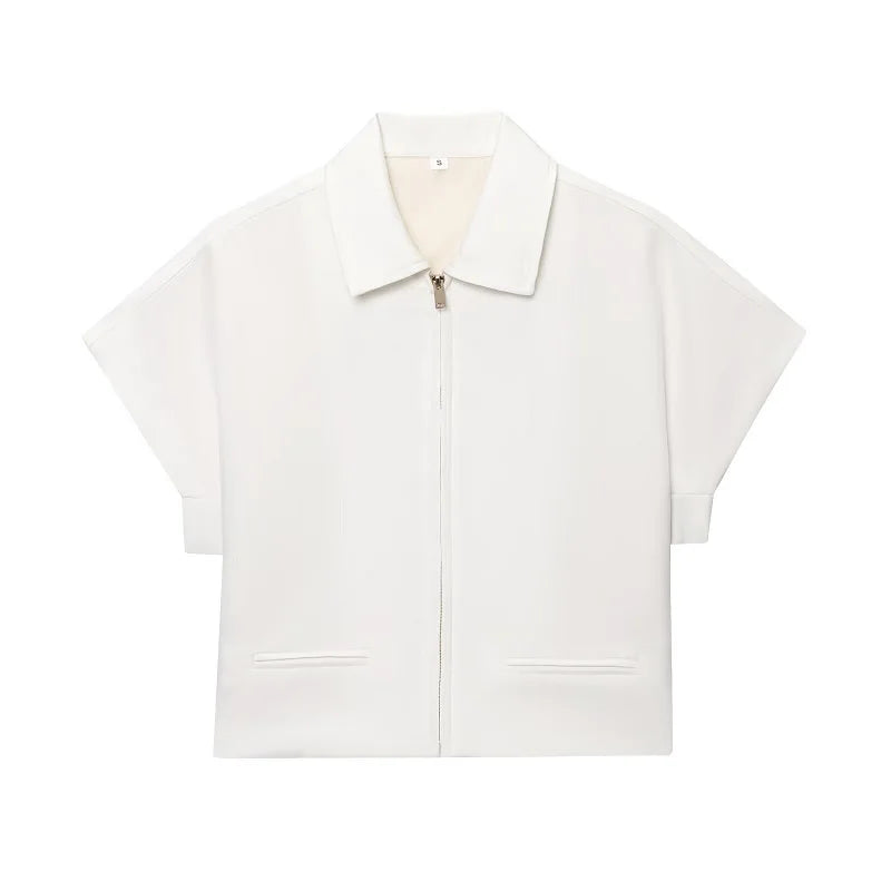 MUJER 2025 Cropped Varsity Jacket