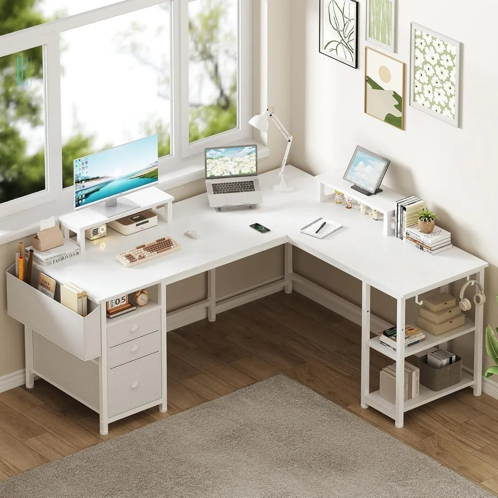 Large L Shaped Office Desk