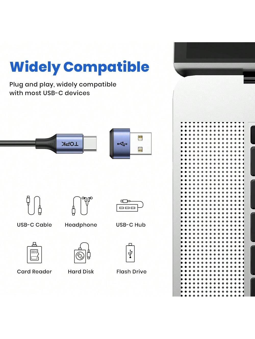 TOPK Type-C to USB Adapter