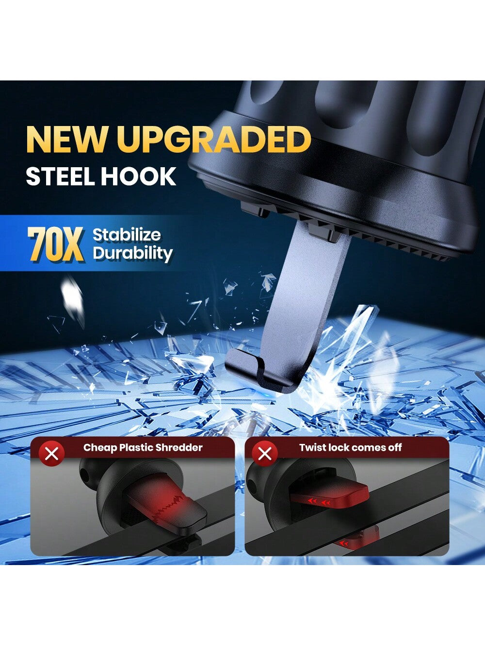 TOPK Auto-Locking Car Phone Holder