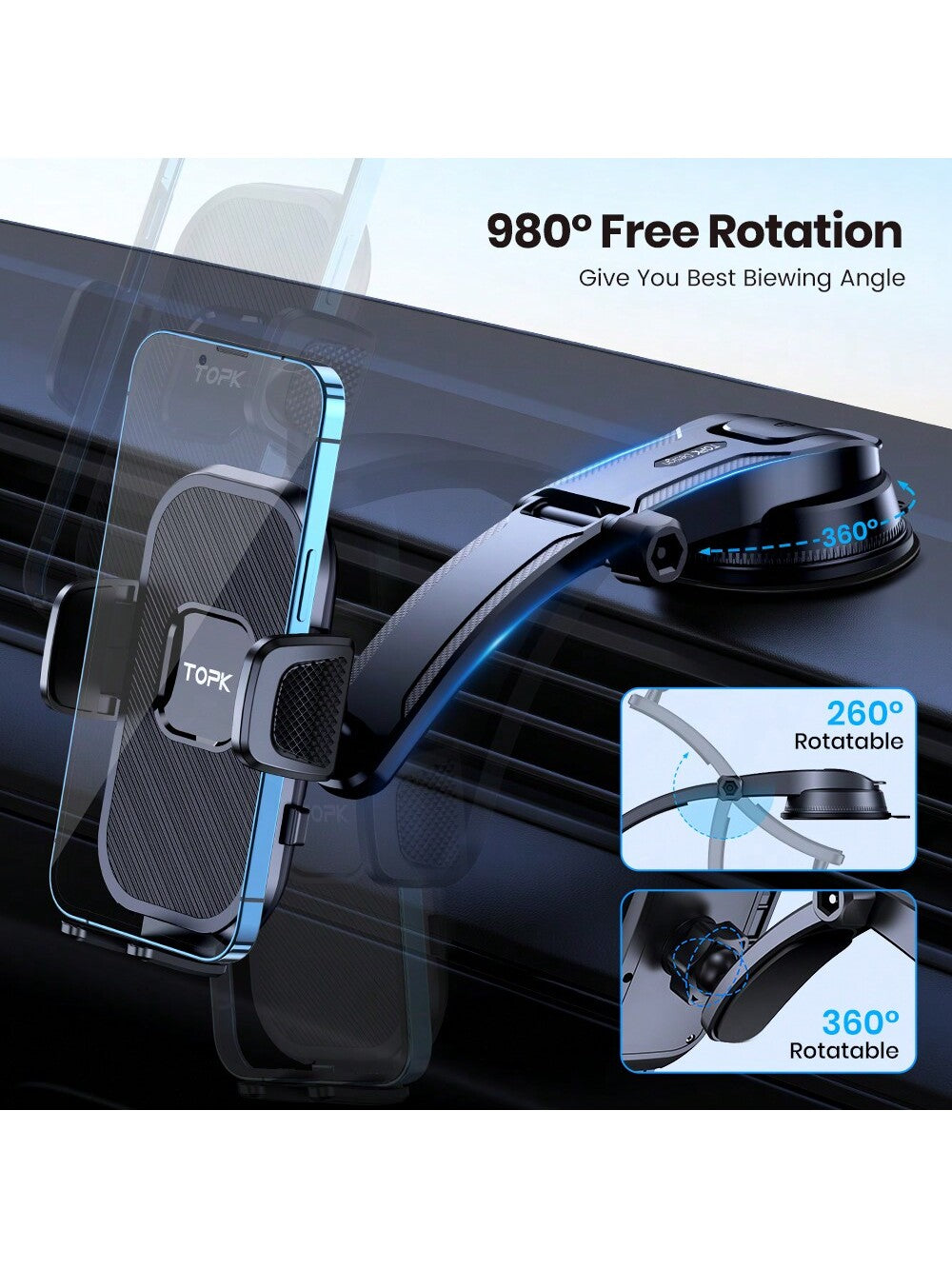 TOPK D38-C Car Phone Holder