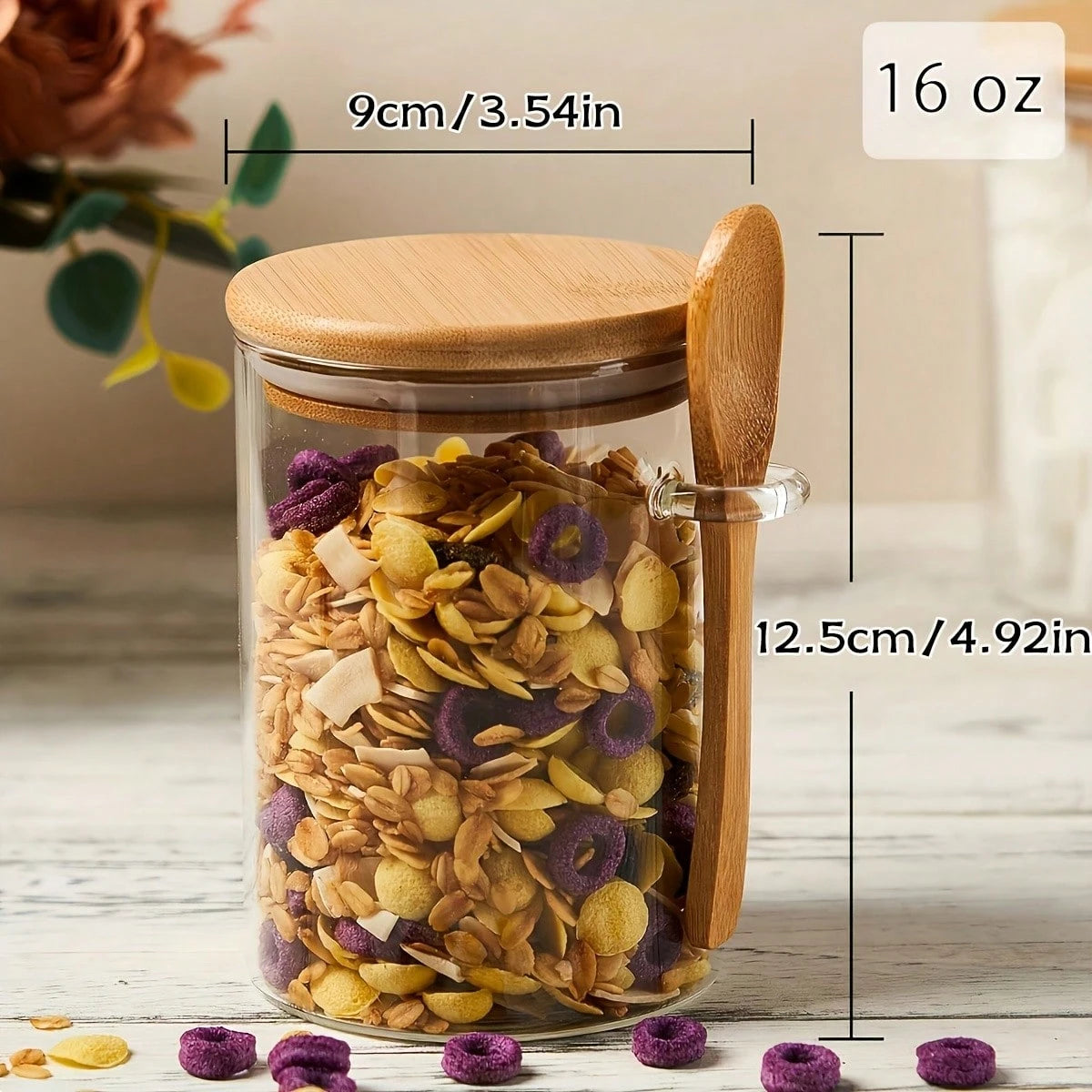 Overnight Oatmeal Glass Jar Set