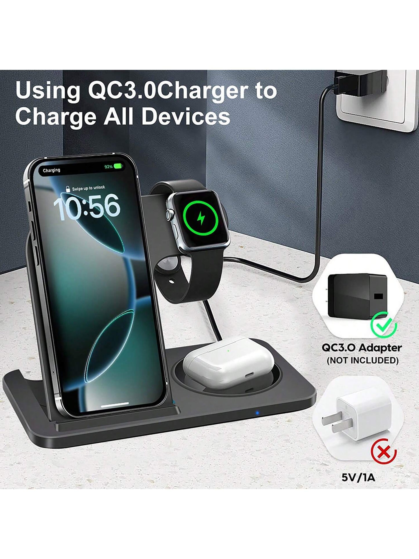 3-in-1 Wireless Charger Station