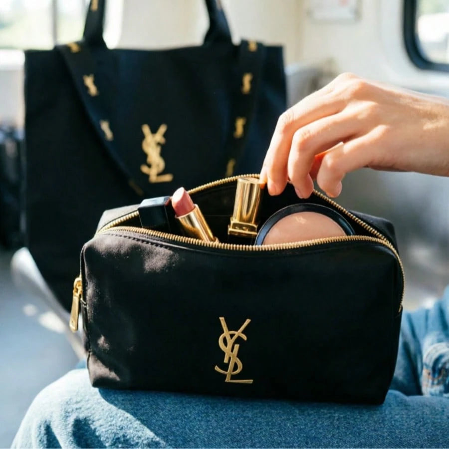 YSL Makeup Bag Canvas Tote