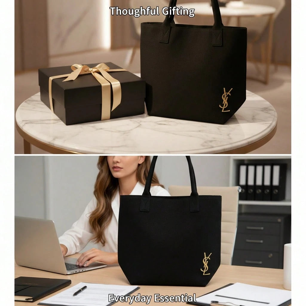 YSL Makeup Bag Canvas Tote