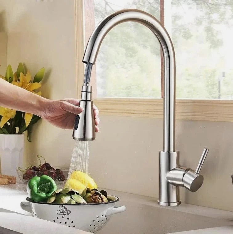 Brushed Nickel Kitchen Faucet