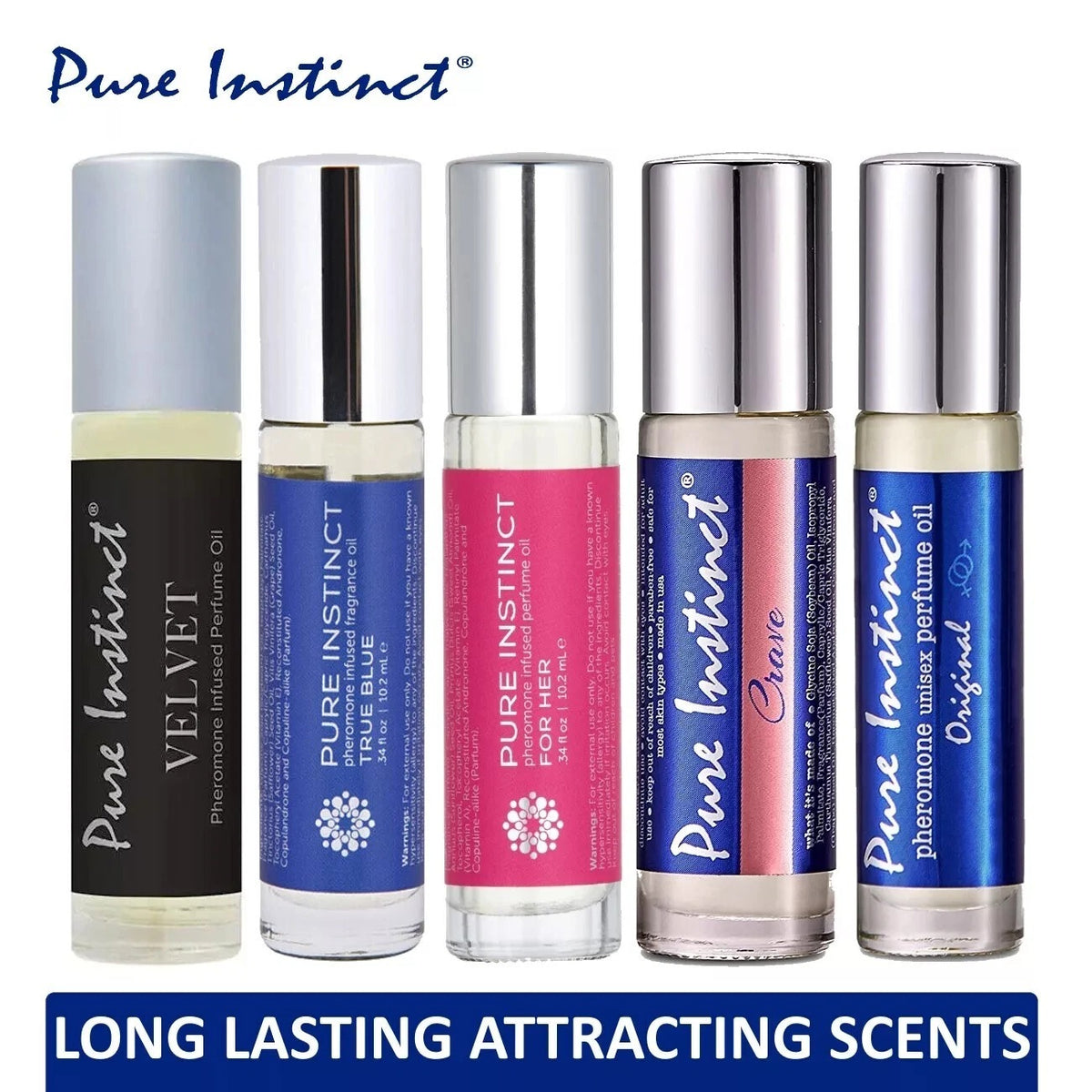 Pure Instinct Original Unisex Roll On Cologne