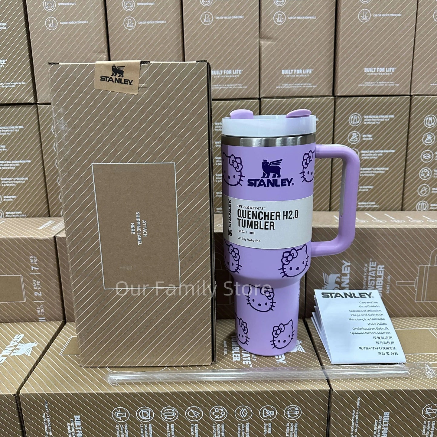 Stanley Quencher H2.0 Tumbler - Cat Purple