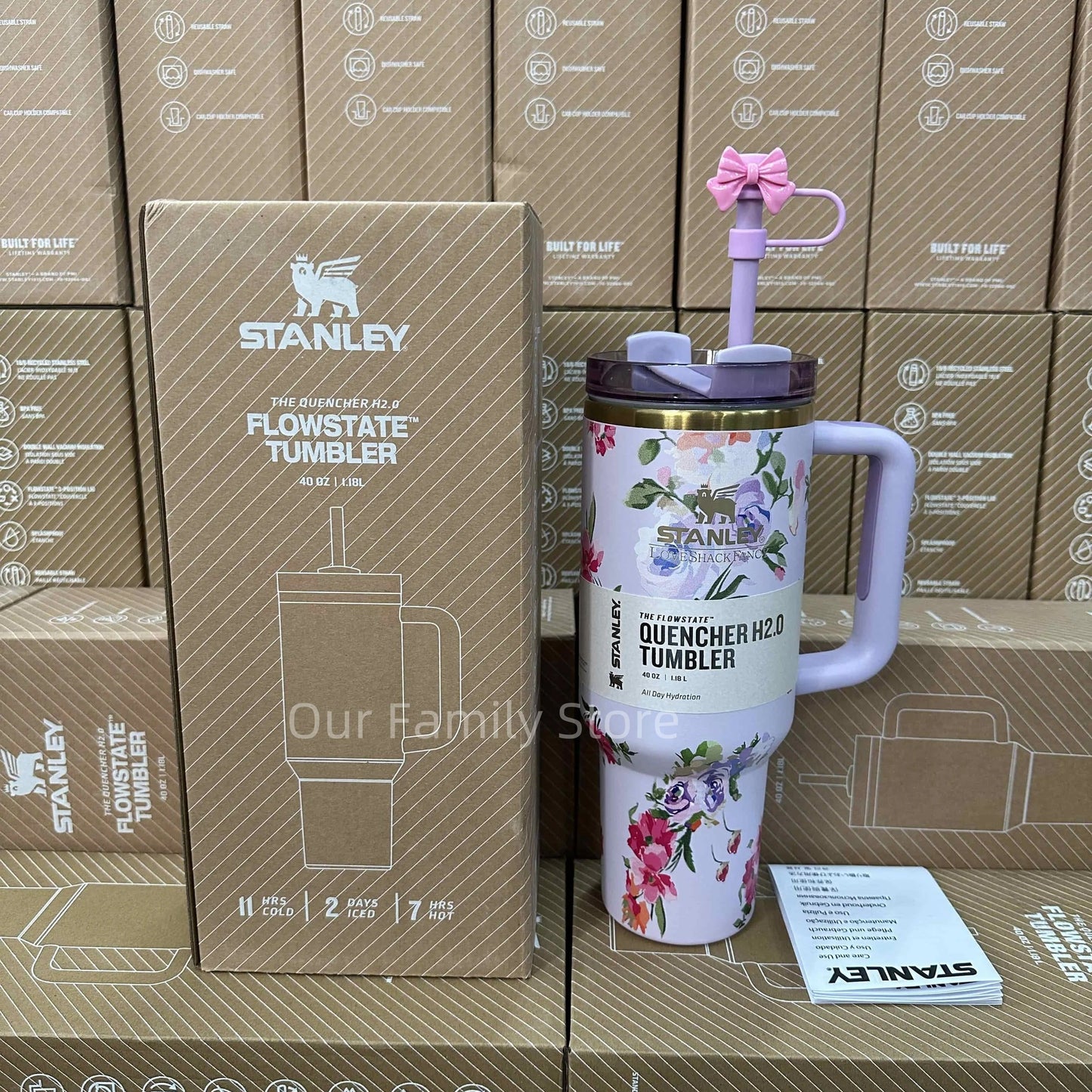 Stanley Floral Quencher 40oz Tumbler
